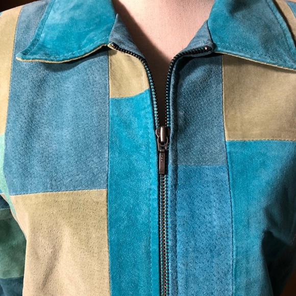 Multi Colored Blocked print Jacket - Picture 3 of 6